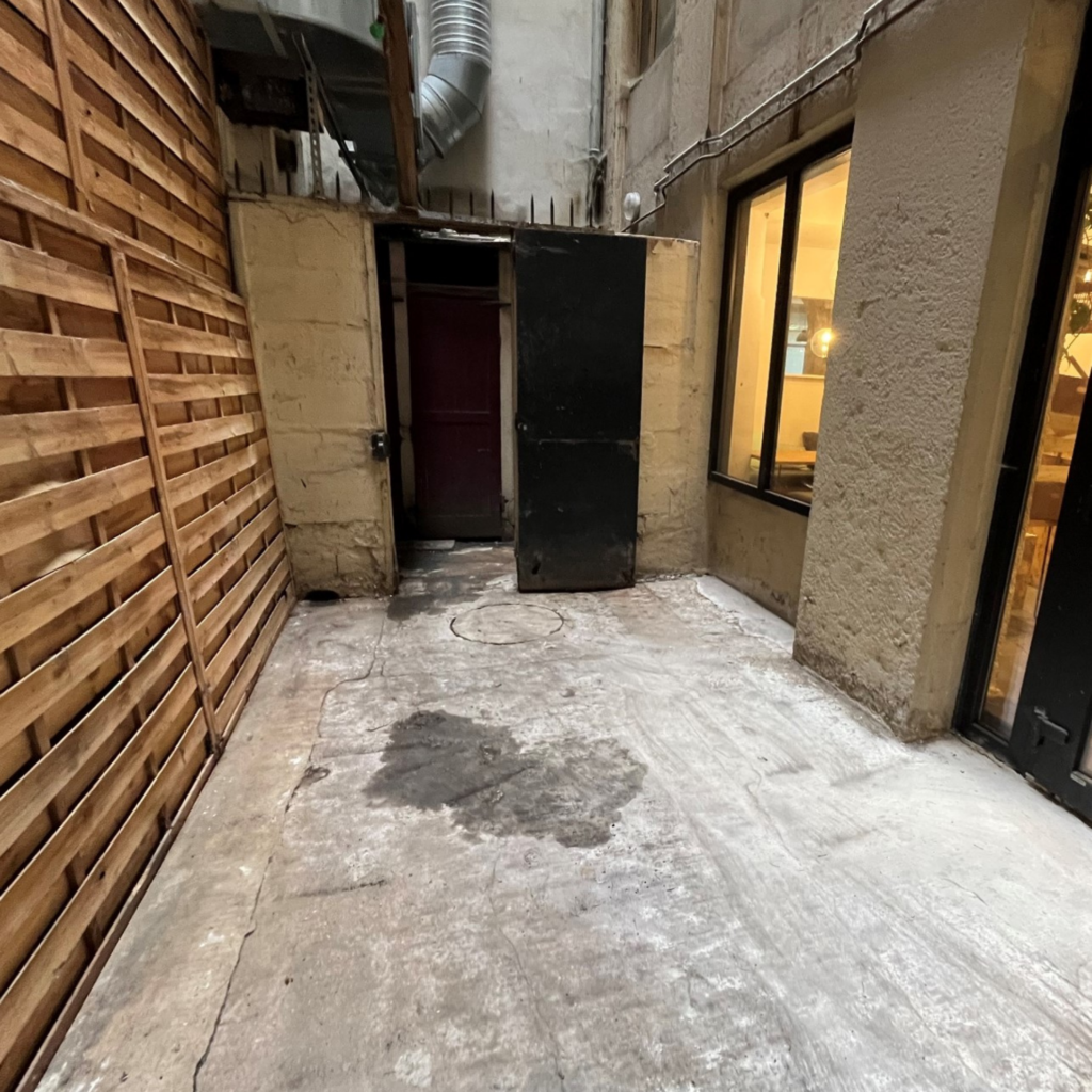 après débarrassage terrasse